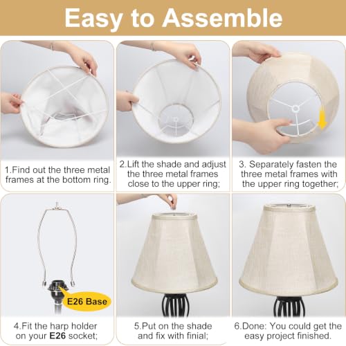 Bell Lamp Shades Set of 2 (2 Count)