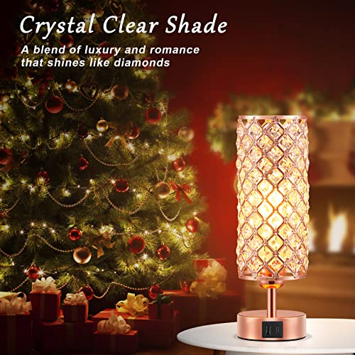 Pink Crystal Table Lamp