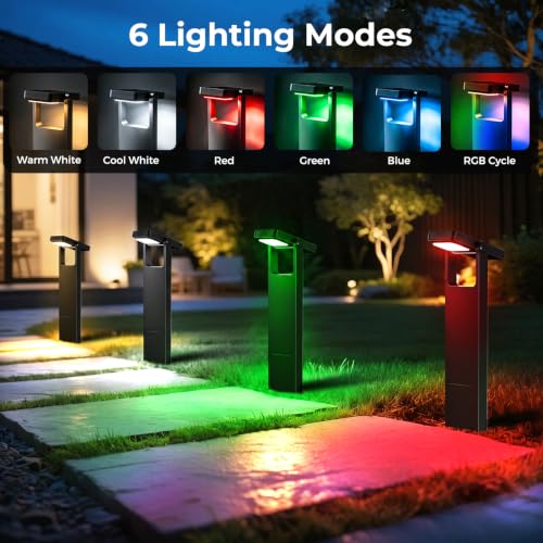 Solar Pathway Lights Outdoor (4 Count)