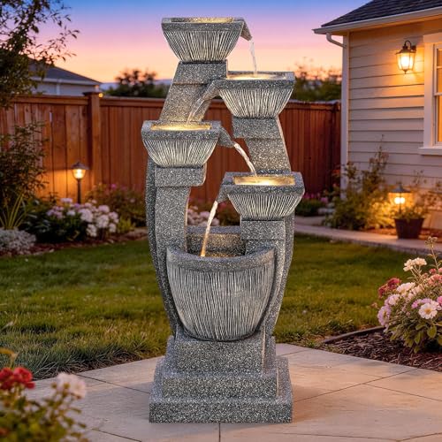 40.5" Outdoor Fountain LED 4
