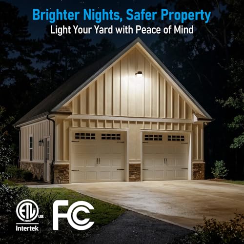 LED Barn Light Dusk to Dawn Area Lights Aluminum 3000K Bronze