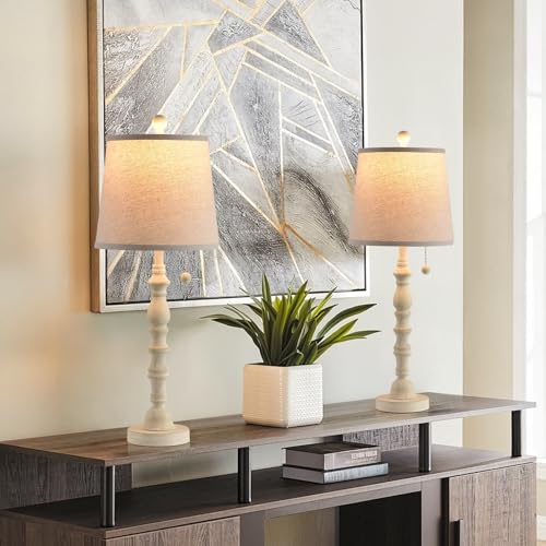 Lamps for Living Room Modern Farmhouse Table Lamp Bedside Reading Lamps Set of 2 Night Stands Bedroom Night Lamp (2 Count)