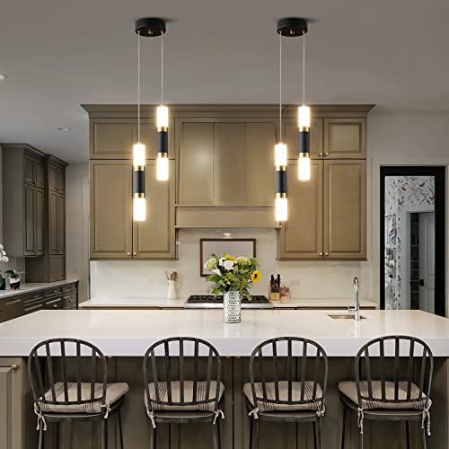 2 Light Pendant Lights Kitchen Island Dimmable LED Modern Mini Pendant Light