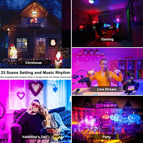 LED Flood Light Outdoor 800W Equivalent 8000LM (4 Count)