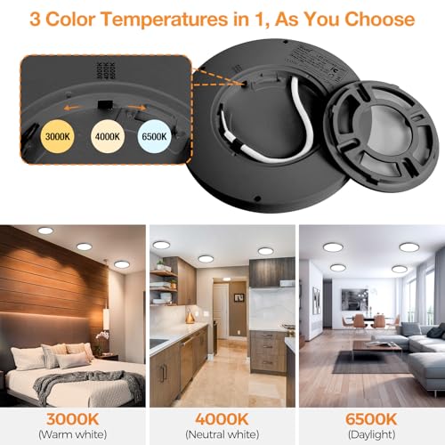 9 Inch LED Flush Mount Ceiling Light Fixture