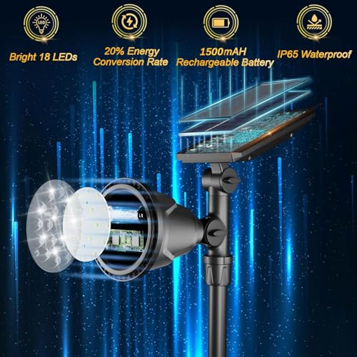 Solar Spot Lights Outdoor (2 Count)