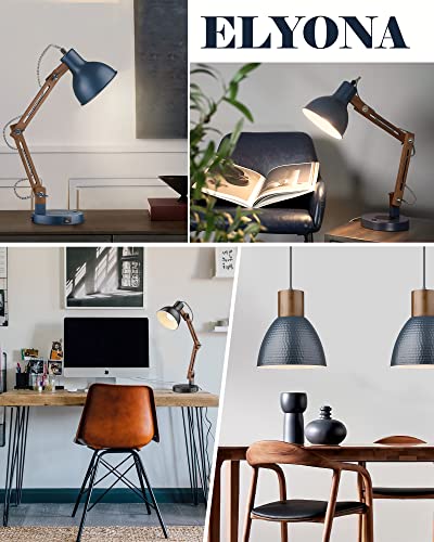 Sapele Wood Desk Lamp with Upgraded Wireless Charger