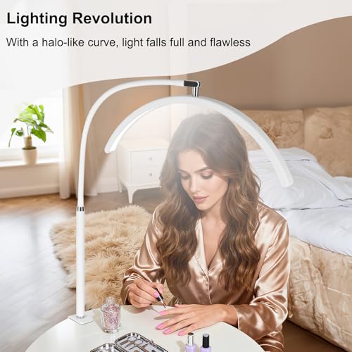Professional Half Moon LED Desk Light for Nail Techs & Artists