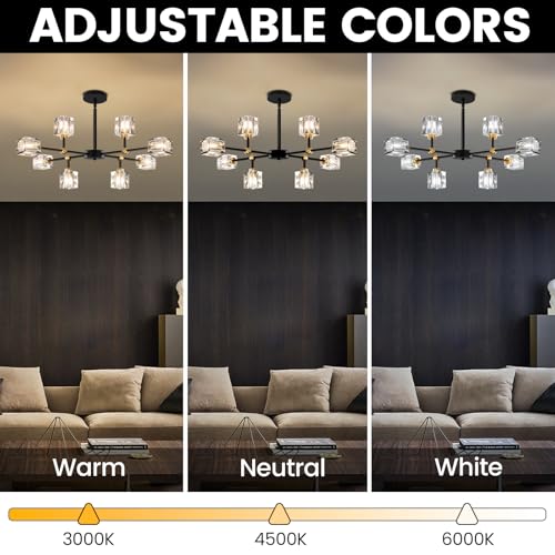 Crystal Sputnik Chandelier with 8