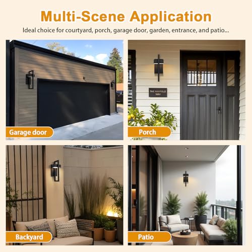 Outdoor Wall Lights Modern Exterior Lighting Fixtures (2 Count)