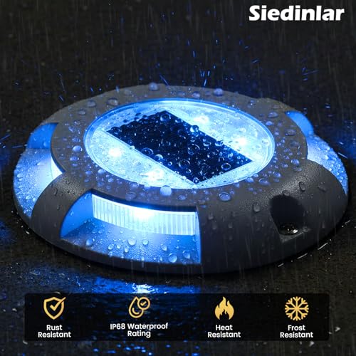 Solar Deck Lights Outdoor (4 Count)