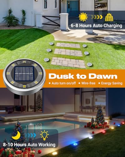 16 Pack Solar Lights Outdoor Waterproof (16 Count)