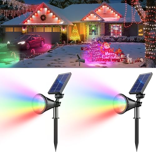 Solar Lights Outdoor Waterproof Spot Lights (2 Count)