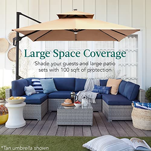 10x10ft Cantilever Patio Umbrella w