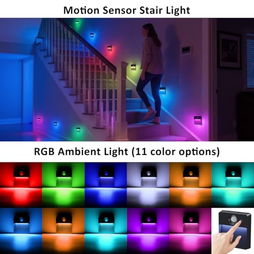3 Pack Motion Sensor Stair Light for Indoor (3 Count)