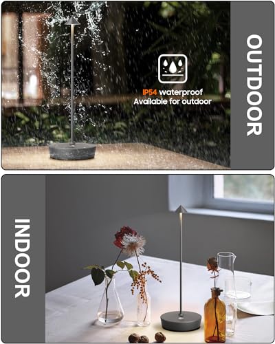Cordless Table Lamp Rechargeable 6000mAh Battery Outdoor LED Light (2 Count)