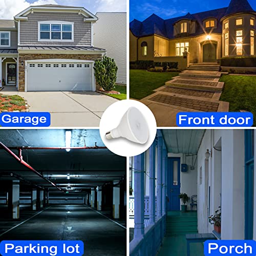 Radar Motion Sensor Outdoor Flood Light Bulbs (2 Count)