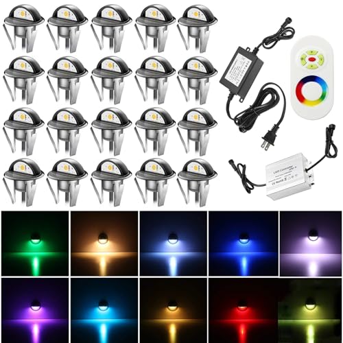 20PCS Low Voltage LED Deck Lighting Kit (20 Count)