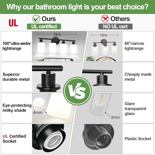 4 Light Bathroom Light Fixtures