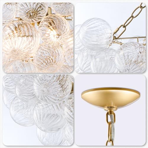 Nordic Bubble Ball Glass Chandelier