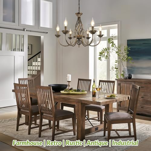 Farmhouse Candle Chandelier