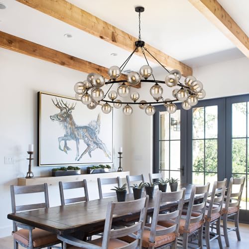 Large Chandeliers for Dining room Round 60'' Oversized Living Room Lighting