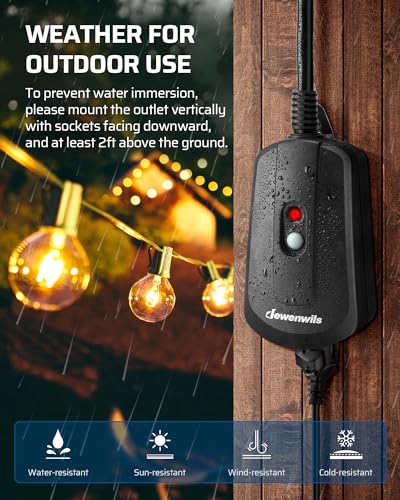 Remote Control Outlet with 2 Wireless Remotes