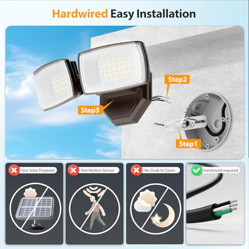 3200LM Flood Lights Outdoor