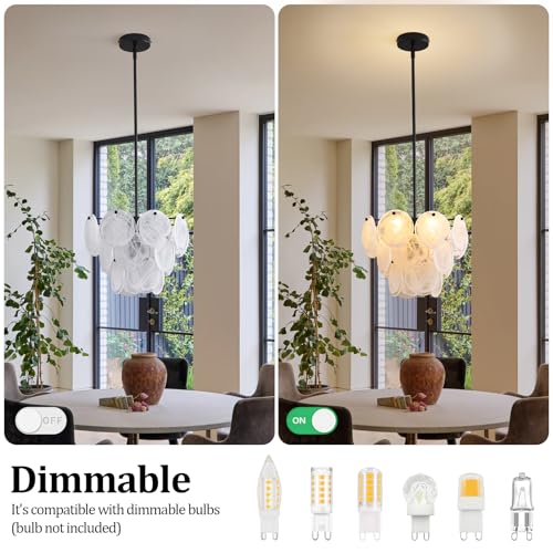 Black Glass Pendant Light