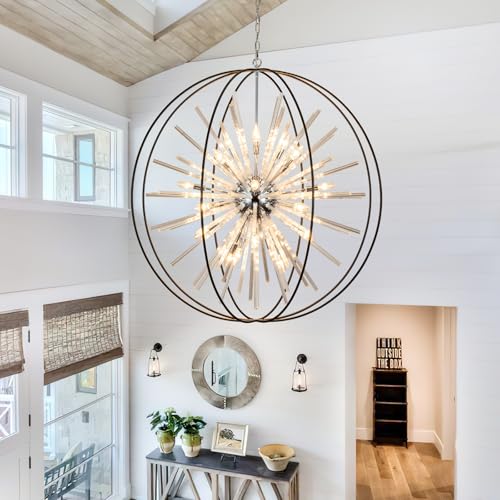 Modern Extra Large Crystal Chandeliers for High Ceilings