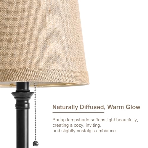 19.5" Small Table Lamps Set of 2 for Living Room Bedroom (2 Count)
