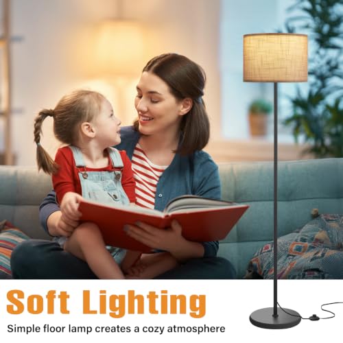 60'' Modern Floor Lamp with Shade