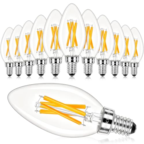 E12 LED Candelabra Bulbs 100 Watt Equivalent (12 Count)