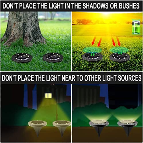 Solar Powered Ground lights 12 Pack (12 Count)