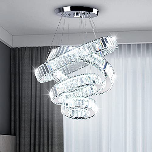 4 Ring Crystal Chandelier