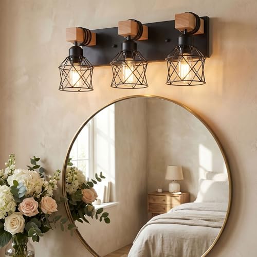 3 Light Farmhouse Vanity Light Fixture