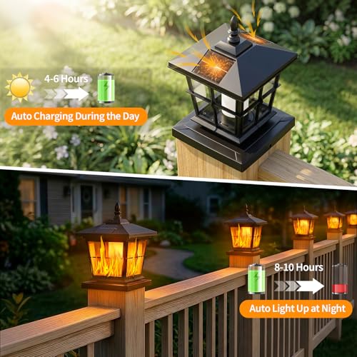 Solar Post Cap Light 4pack (4 Count)