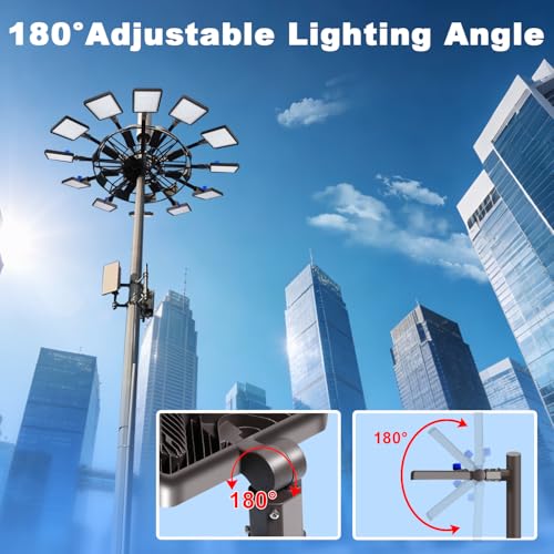 480W LED Parking Lot Light Slip Fitter Dusk to Dawn Photocell
