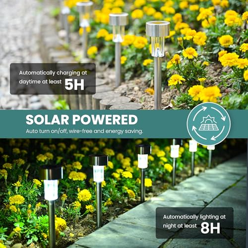 24 Pack Solar Lights Outdoor Waterproof (24 Count)