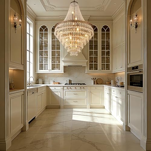 French Empire Crystal Chandeliers