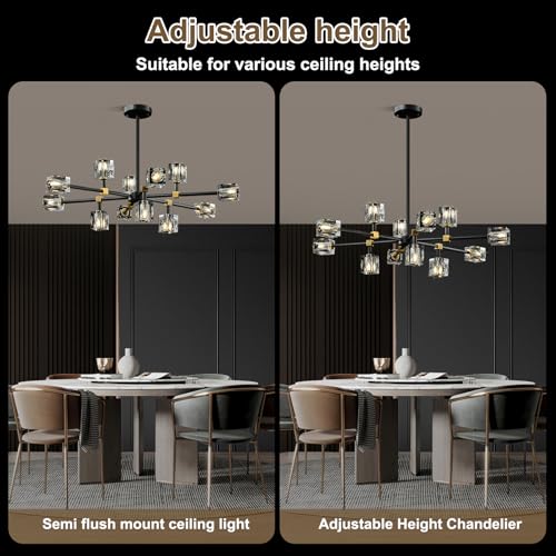 Modern Sputnik Crystal Chandelier