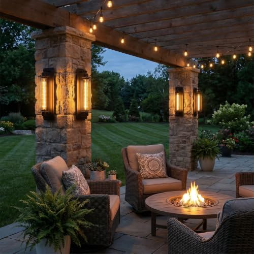 18 Inch Industrial Outdoor Wall Light Sconce (6 Count)