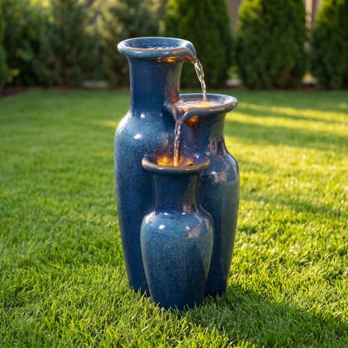 24" Water Fountain with LED Lights