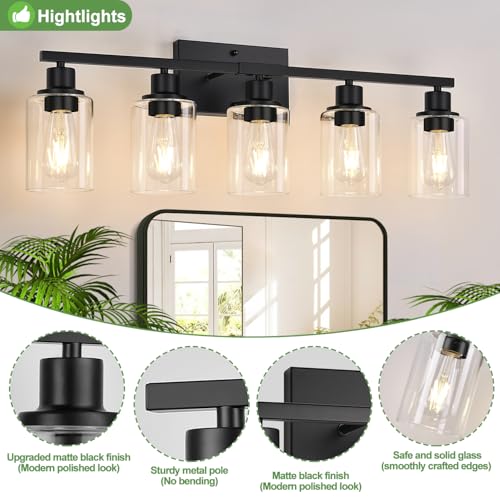 5 Light Bathroom Light Fixtures