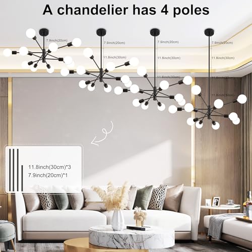 Chandeliers for Dining Room Black 10