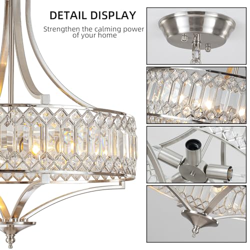20" Crystal Chandelier for Dining Room 5