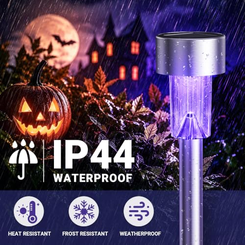 Solar Halloween Lights Outdoor Waterproof 12