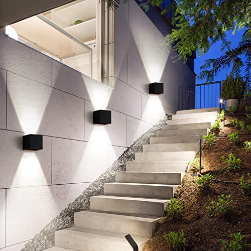 Outdoor Wall Sconces Wall Lighting 20W LED Wall Pack Light Adjustable Up Down Light Beam Waterproof Outdoor Wall Lights Exterior for Porch Patio Outdoor Porch Light 4.7 in. 6500K