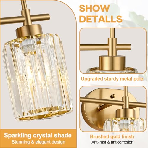 Modern Crystal Bathroom Vanity Light