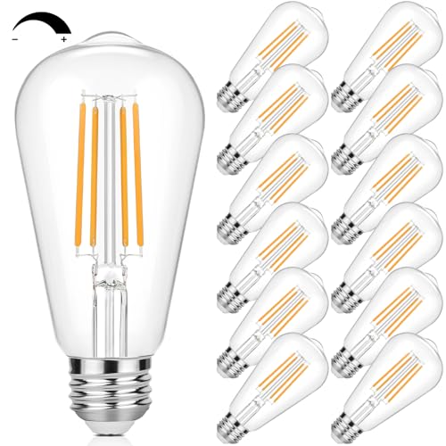 12 Pack E26 LED Edsion Bulbs 60 Watt (12 Count)